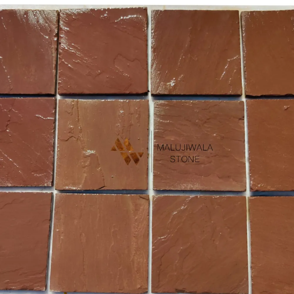 Red Mandana Sandstone paving