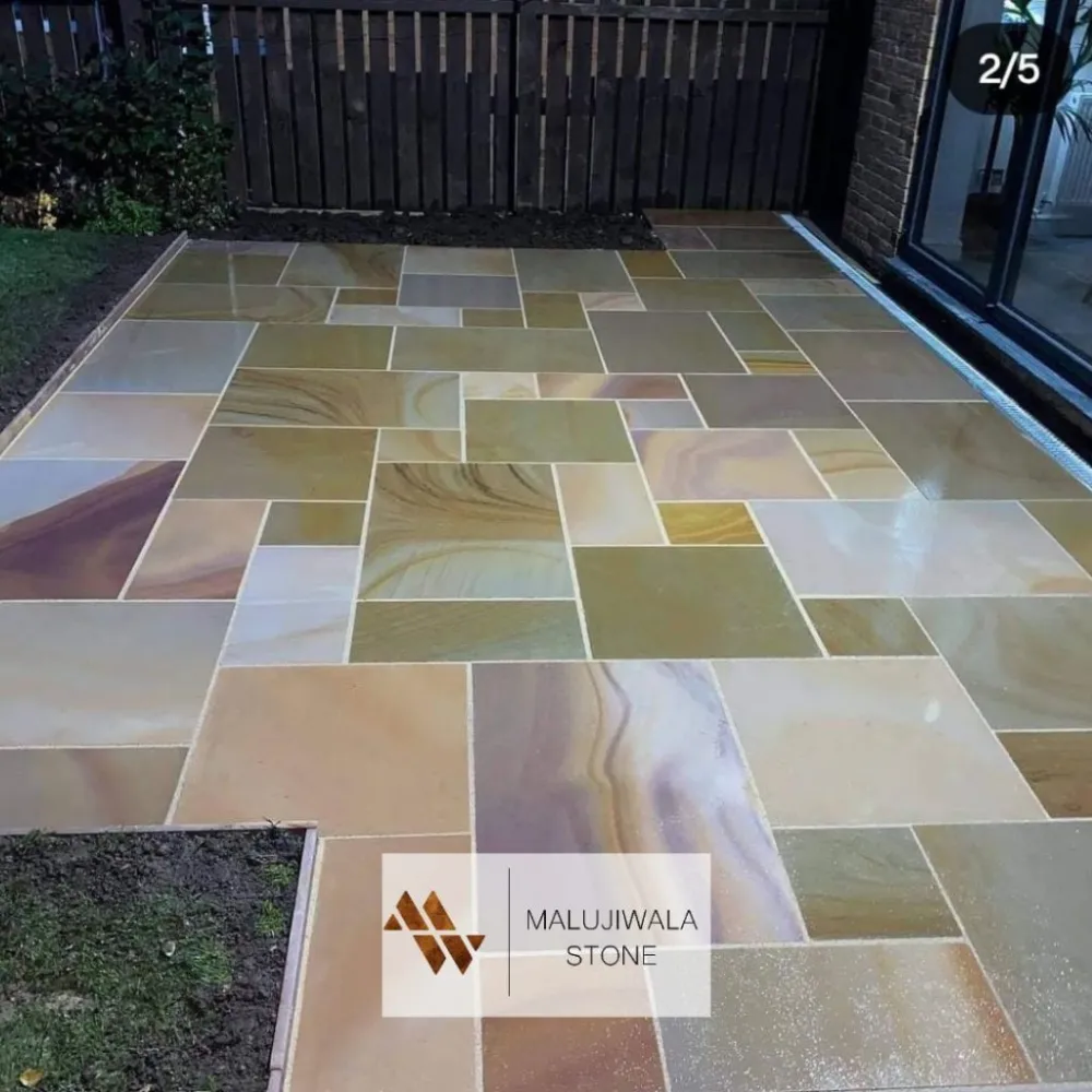 Rippon Buff sandstone installed
