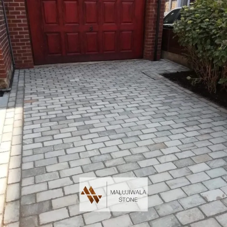 Grey sandstone cobbles