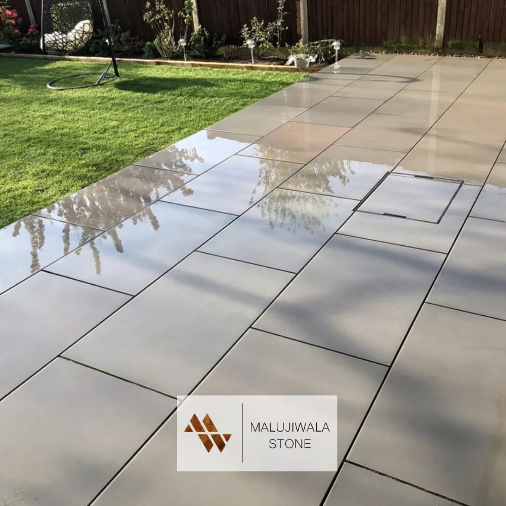 Kandla Grey Smooth sawn sandstone