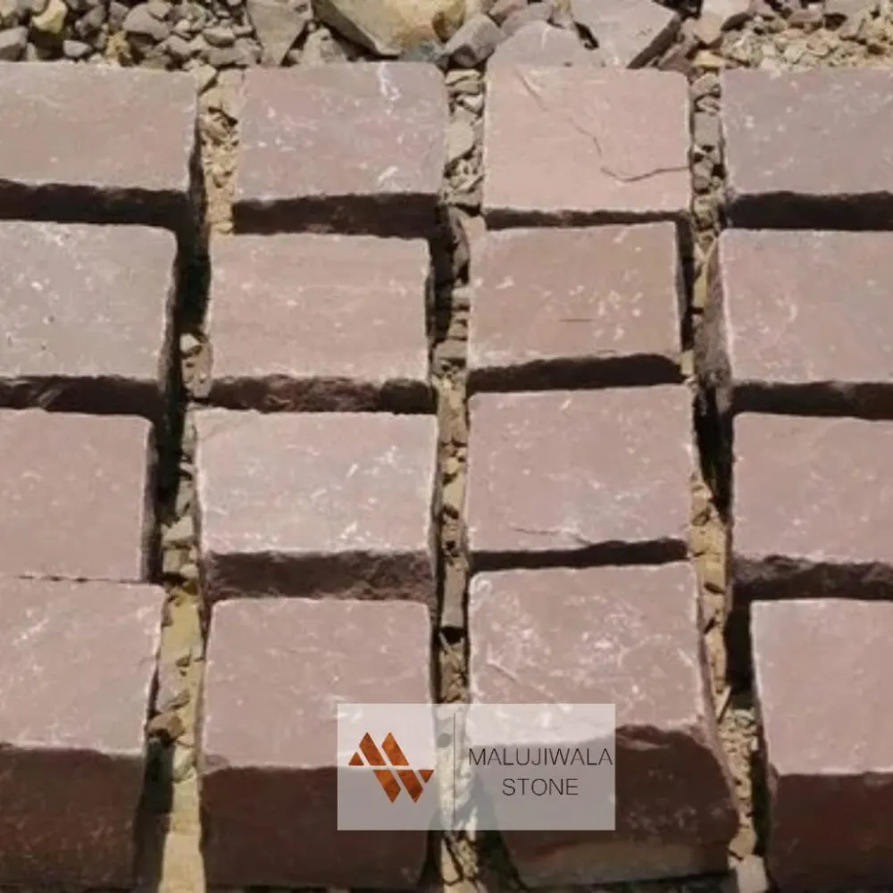 Red mandana cobble detail