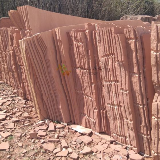 Red Agra gangsaw slabs