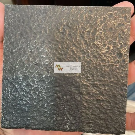 Cotton finish black basalt stone