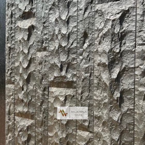 Basalt 4x1 rockface wall