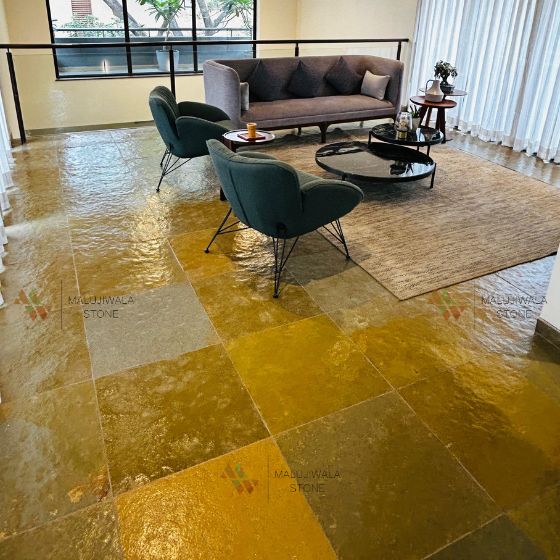 Kota-brown-limestone-Indoor-Flooring