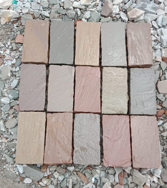 multi brown cobbles