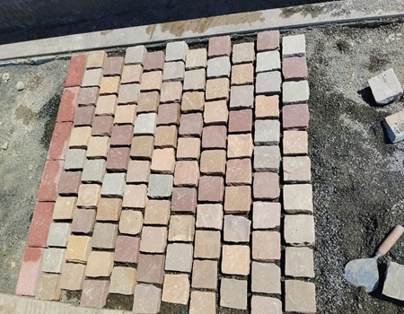Mix color cobblestones