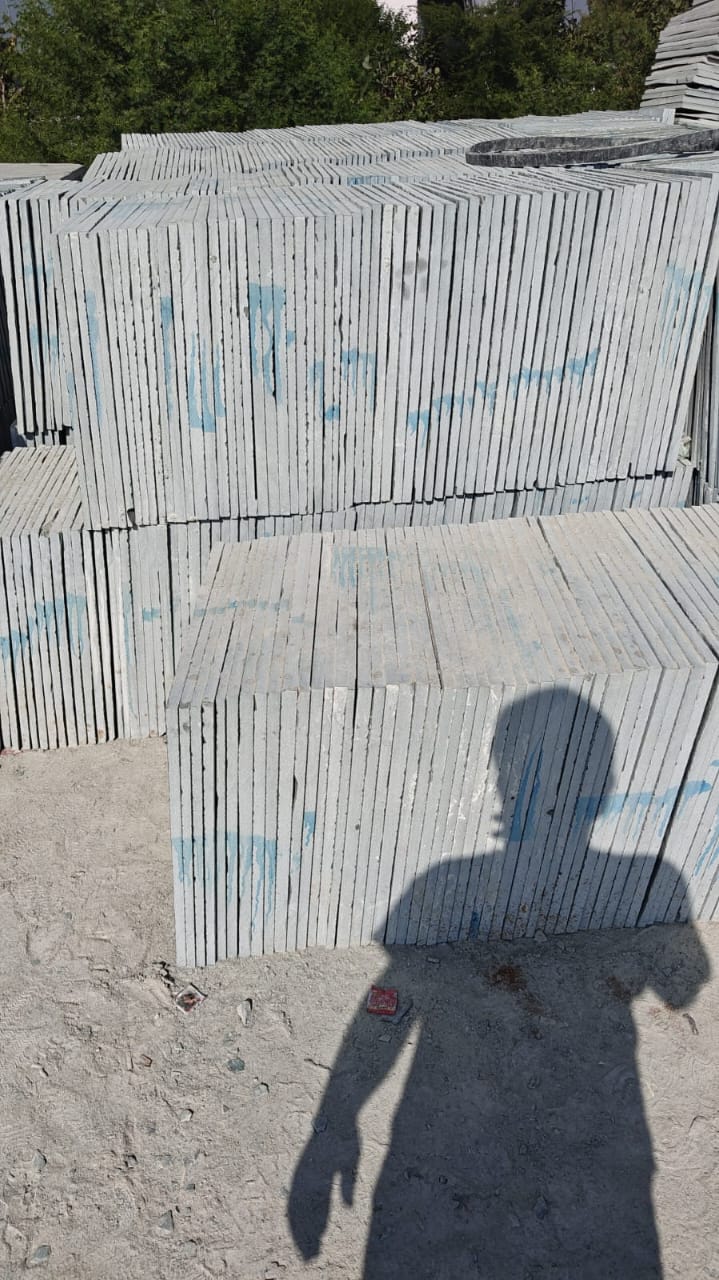Semi polished Kota Stone tiles, 18 to 25 mm thick