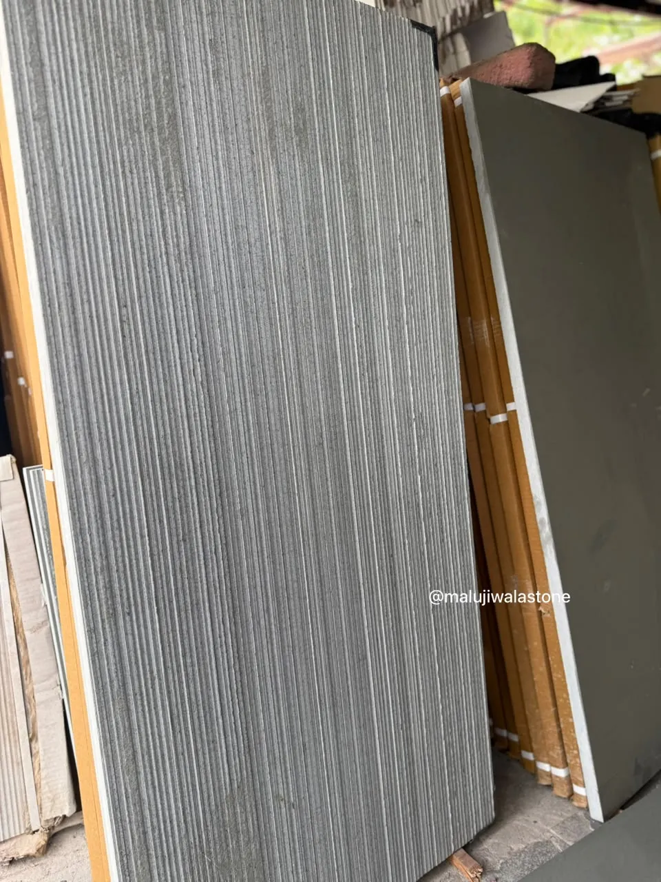 Calibrated green Kota Stone tiles with an anti-skid grip surface