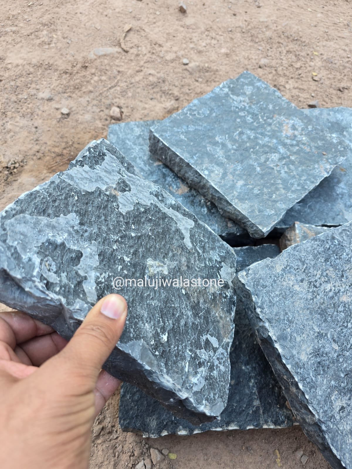 Chittor Black Limestone paving