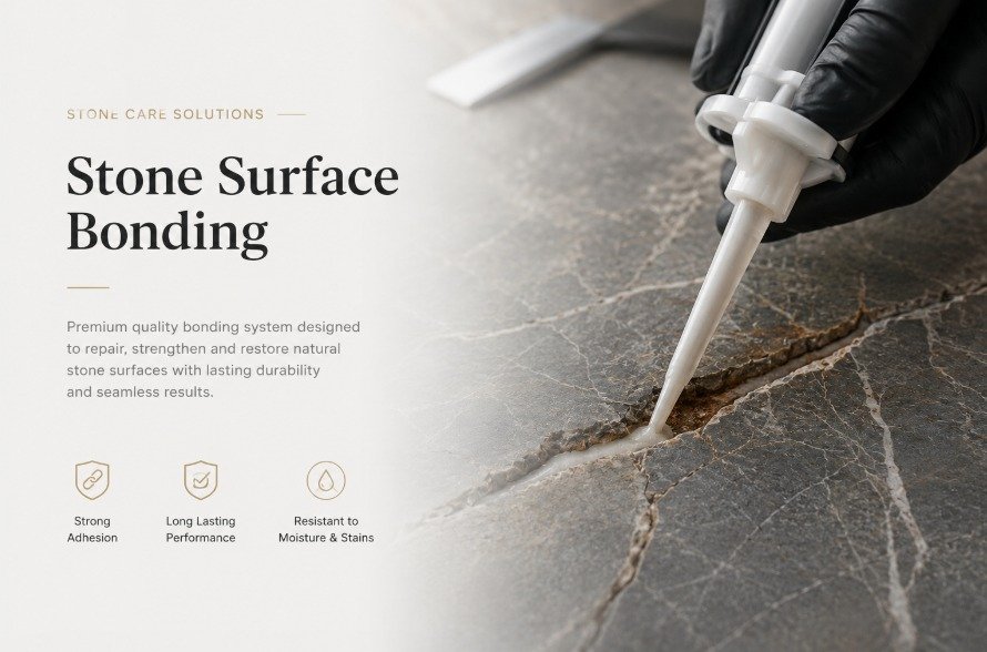 Orchid acid-proof epoxy grout on an industrial stone floor